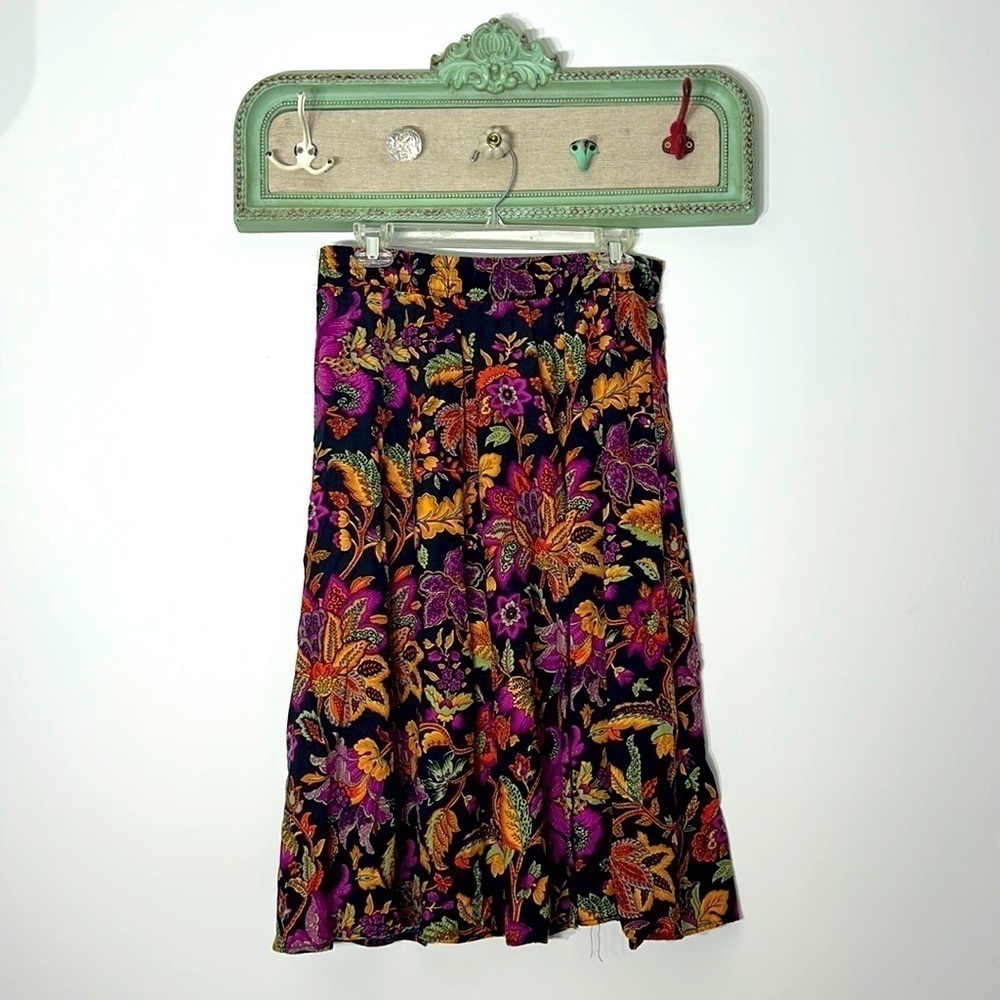 Norton McNaughton classic floral midi skirt women’s size 10 / medium